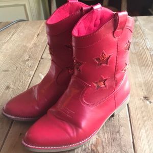 Gymboree Red Cowgirl Boots. Size 3.